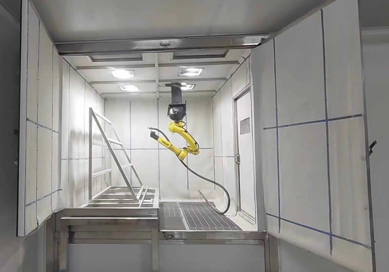 機(jī)器人噴砂房 機(jī)器人噴砂房